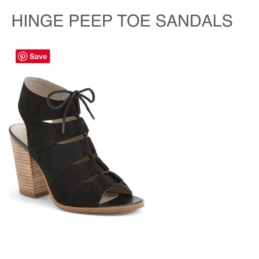 Hinge peep toe heels - size 7